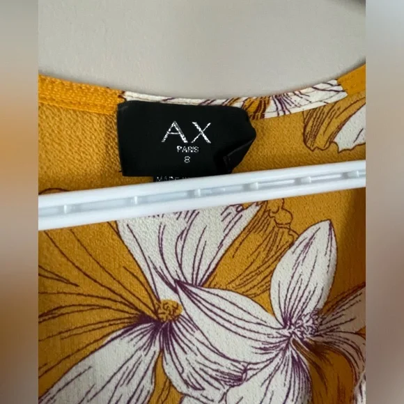 AX Paris Yellow Wrap Dress - Picture 3 of 9